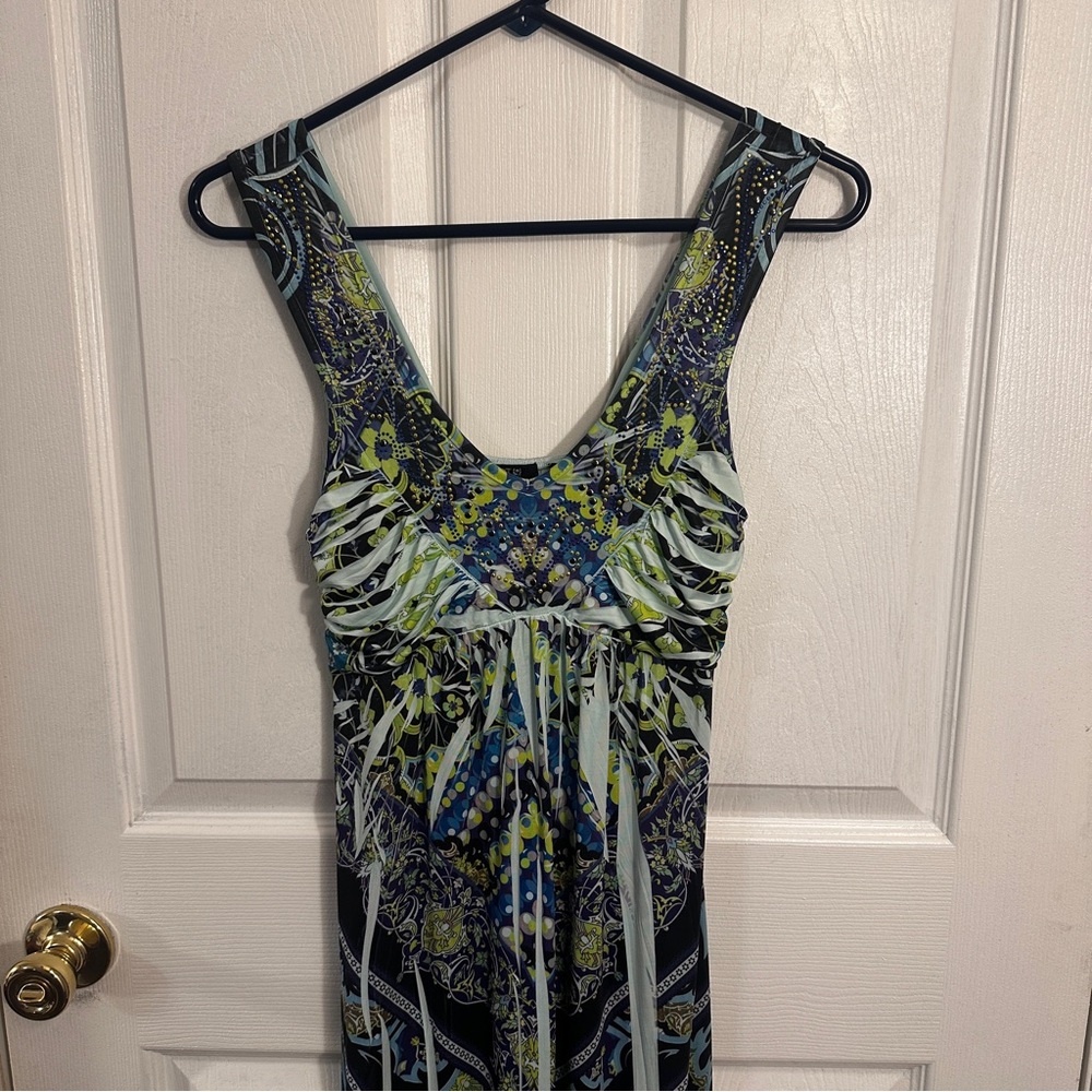 Elegant Multicolor Maxi Dress